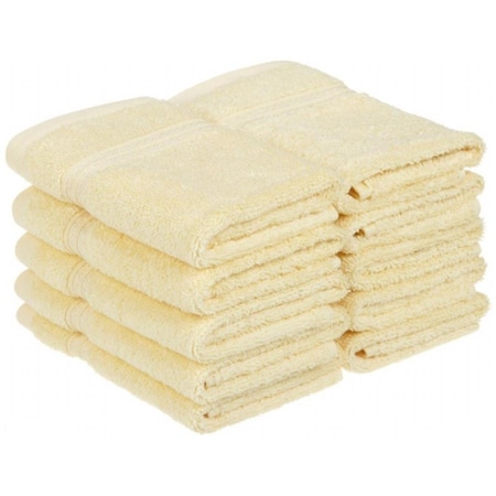 Superior Superior Egyptian Cotton 10-Piece Face Towel Set  Canary NS FTOWEL CA